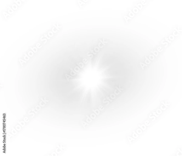 Obraz Bright sunlight with star shine flare overlay background