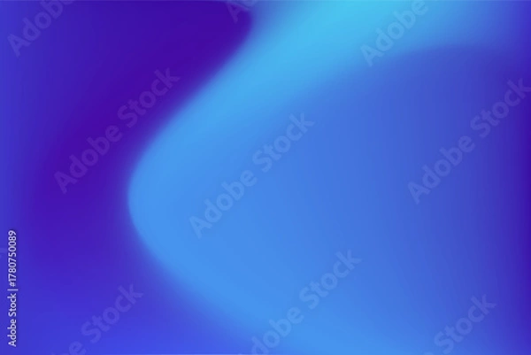 Fototapeta Fluid neon purple, blue blurred gradient with liquid wavy texture background. Digital tech defocused backdrop. Elegant smooth flow curvy wallpaper for product display, poster, banner, social media