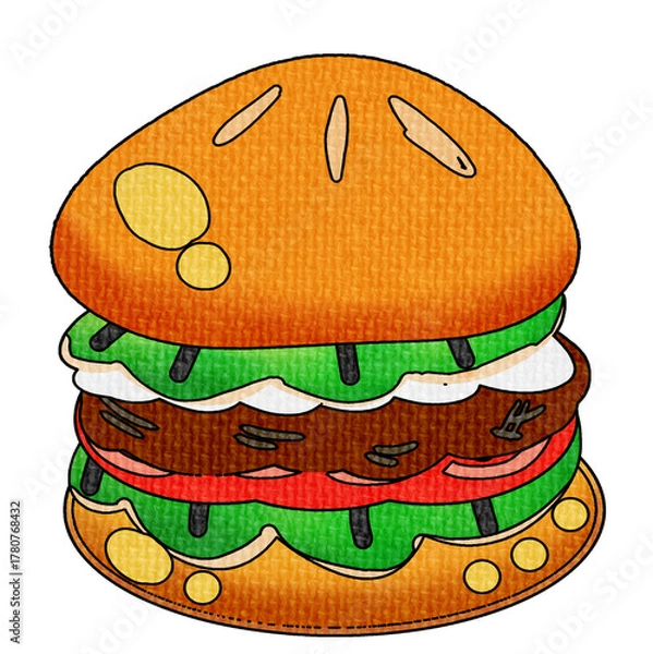 Fototapeta hamburger 