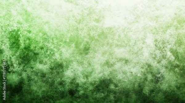 Obraz Abstract green and white watercolor texture creating a vibrant and organic feel