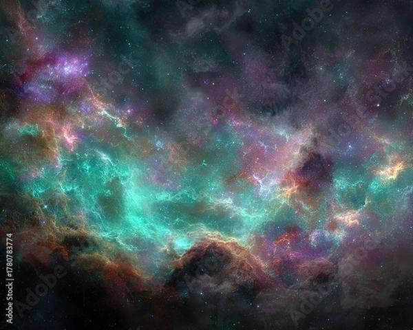 Fototapeta Colorful Deep Space Nebula