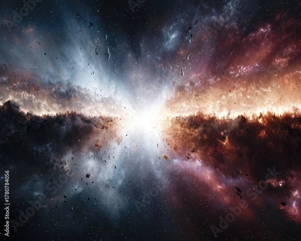 Fototapeta Explosive Galactic Nebula Display