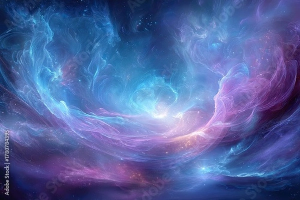 Fototapeta Abstract Colorful Spiral Nebula In Space