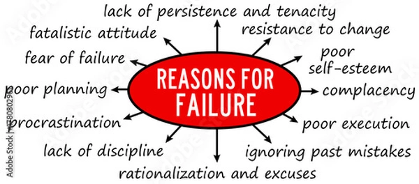 Obraz reasons for failure