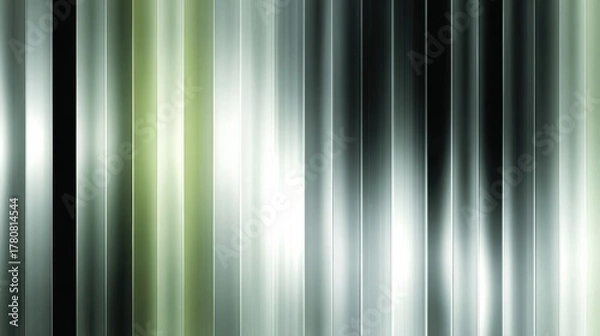 Obraz Glowing green glass gradient tones on a black backdrop. The composition features a smooth, shiny surface with a sense of motion and depth.