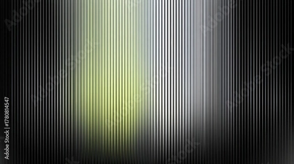 Obraz Glowing green glass gradient tones on a black backdrop. The composition features a smooth, shiny surface with a sense of motion and depth.