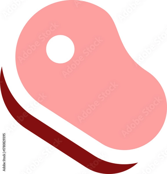 Obraz meat steak icon