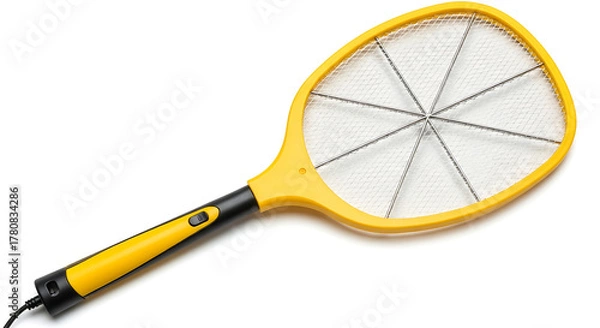 Fototapeta Electric Fly Swatter Efficient Insect Control for Homes and Outdoor Spaces with a Protective Net