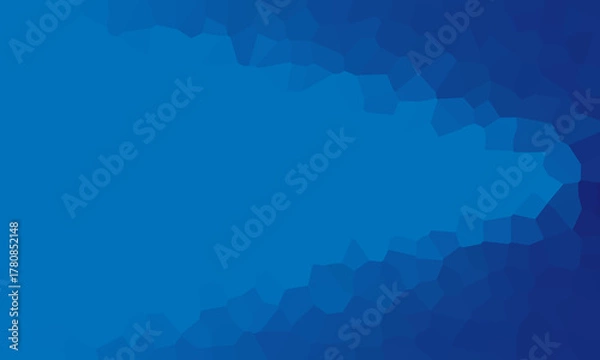 Obraz Abstract Blue Crystal Texture Background – Geometric Ice Pattern Digital Illustration