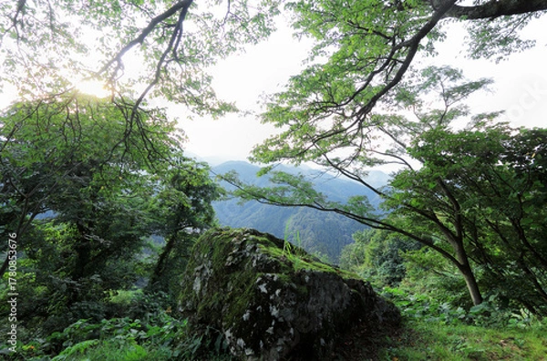 Obraz 日本の城跡　松倉城址