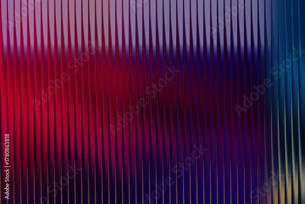 Obraz Vertical lines with red, purple, and blue gradient 