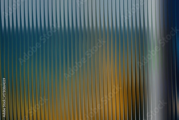 Obraz Vertical lines with blue and yellow gradient effect 