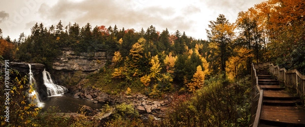 Obraz Black Water Falls