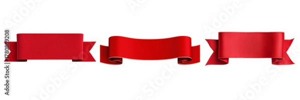 Obraz Set of A blank merchandise price label on transparent png background. Ai generated