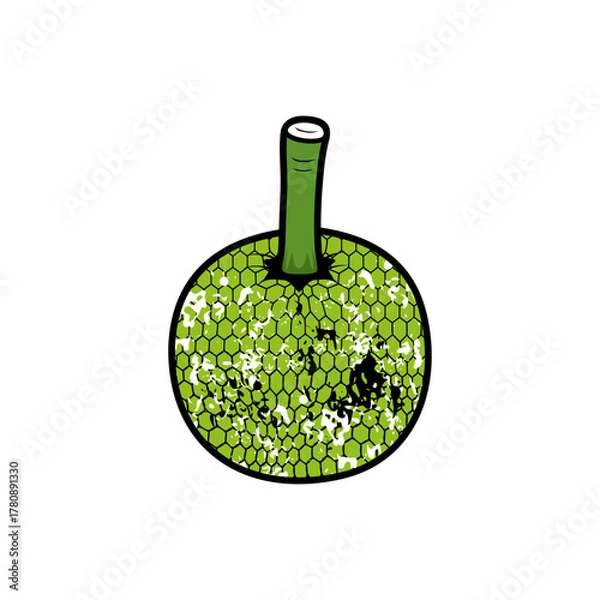 Obraz ripe bread fruit vector illustration