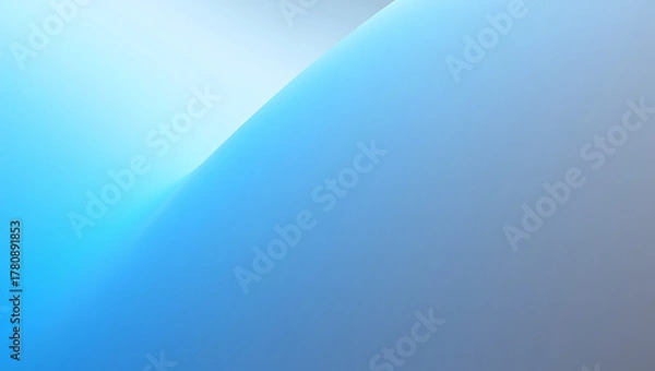 Fototapeta Abstract geometric background with soft gradient of light blue and white tones creating a sense of calm and serenity blue sky with clouds 