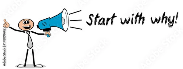 Fototapeta Start with why!