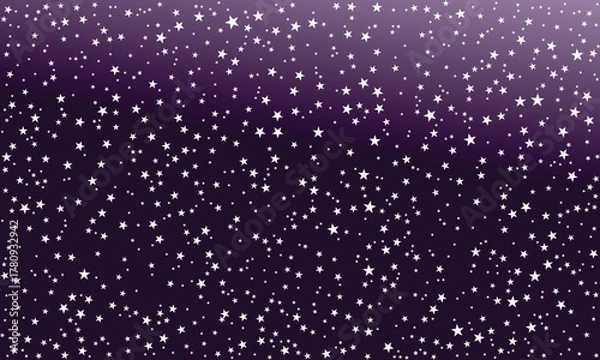 Obraz Starlit Horizon – Gradient Sky with Subtle Stars and Deep Blue Tones, Dreamy Night Background for Cosmic, Celestial, and Universe Designs