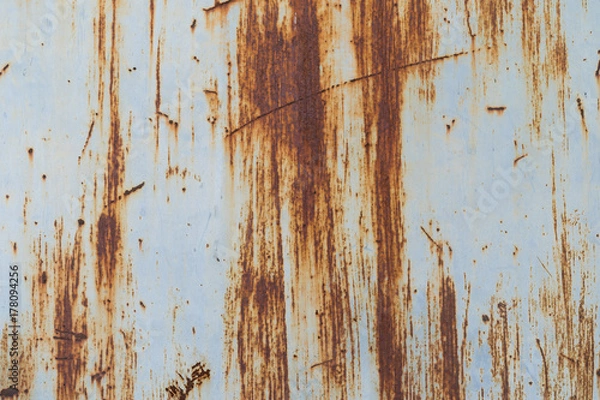 Obraz Old rusty metal surface texture, background.