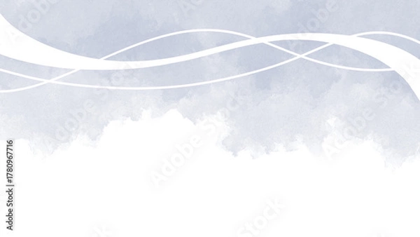 Obraz かぶせる半透明の装飾波複数ライン灰色のかげ