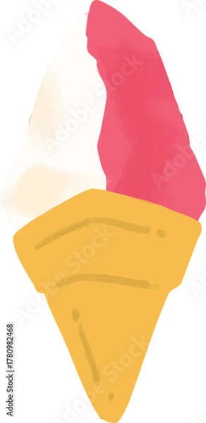 Fototapeta ジェラートのイラスト