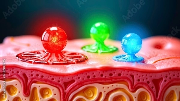 Fototapeta Technology component group art scene