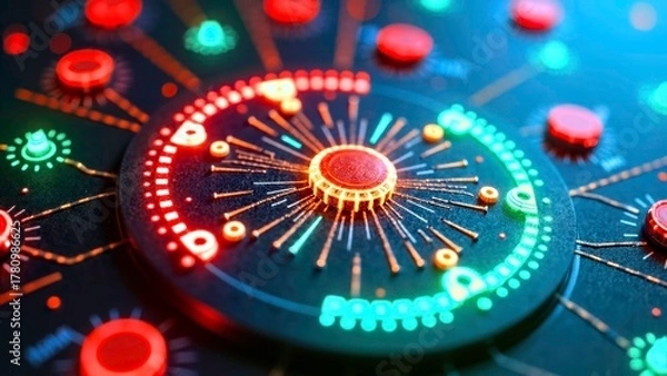 Fototapeta Technology Components Art Scene