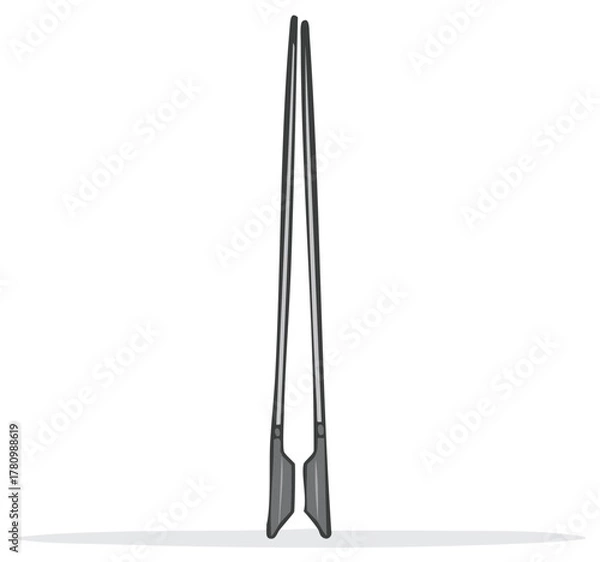 Obraz Precision tweezers or forceps tool for delicate grasping and intricate tasks vector illustration