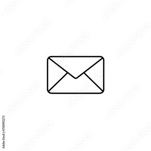 Fototapeta e mail icon with transparent background PNG and JPEG image