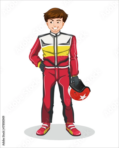 Obraz Cartoon of professions-vector drawing-isolated white background