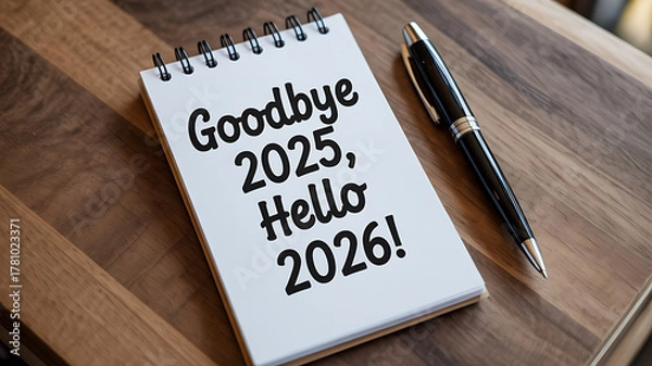 Obraz Welcoming the New Year 2026 with open arms and gratitude