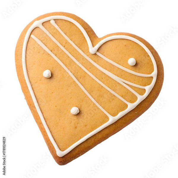 Fototapeta heart shaped cookie
