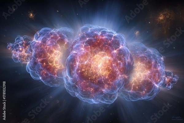 Fototapeta Stunning Cosmic Nebula Display In Space