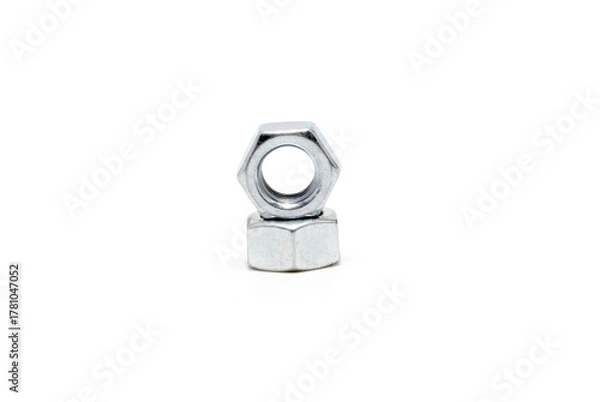 Fototapeta Button Head Machine Screw with Loose Hex Nut
