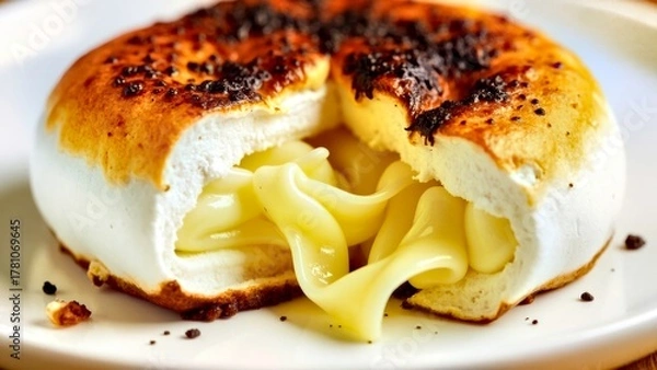 Obraz Close up of the delicious food in the bursting dumpling