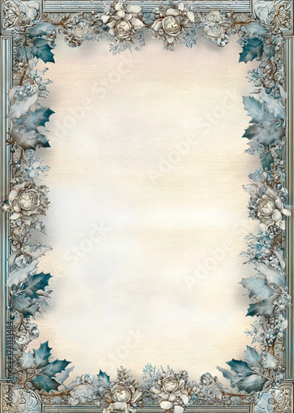 Obraz Vintage Christmas Frame Borders