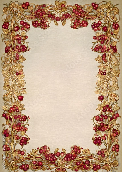 Obraz Vintage Christmas Frame Borders