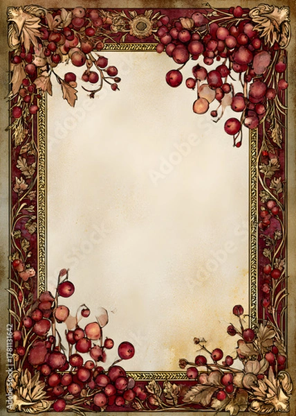 Obraz Vintage Christmas Frame Borders