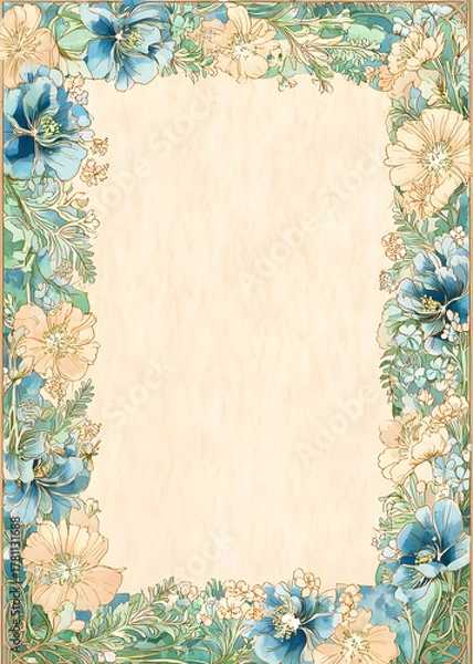 Obraz Vintage Christmas Frame Borders