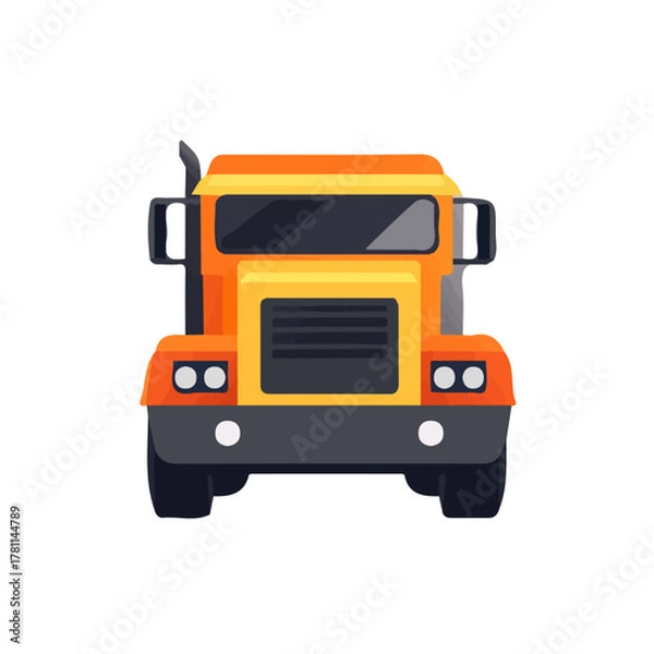 Fototapeta Simple illustration style, A Minimalistic 2D flat icon featuring a bumper, clean vector design, isolated on a white background, modern element in vector and EPS format. simple design