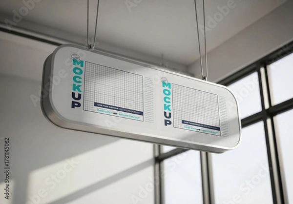 Obraz Hang Horizontal Sing on Institution Mockup