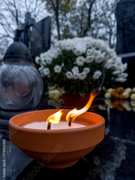 Obraz ustrojony grób 