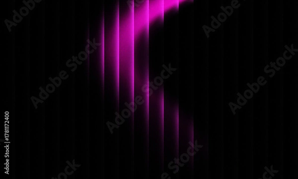 Obraz Abstract background with pink vertical lines and dark shadows, modern design style
