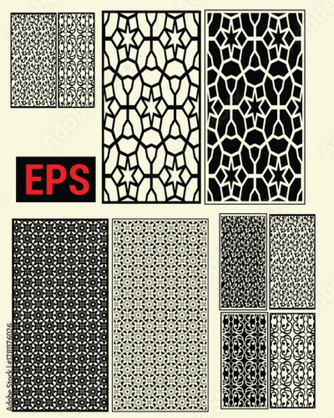 Fototapeta Islamic Geometric Patterns Laser Cut Screens Collection