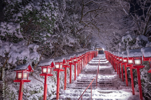 Fototapeta 貴船神社 雪