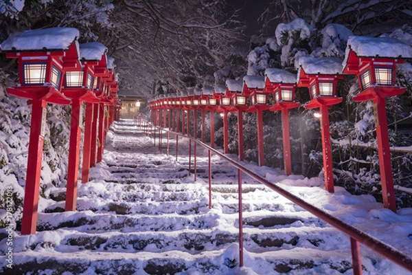 Obraz 貴船神社 雪