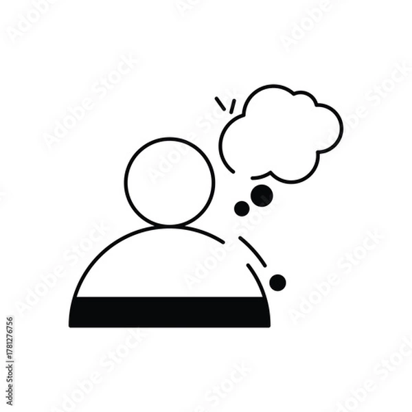 Obraz Thinking vector icon