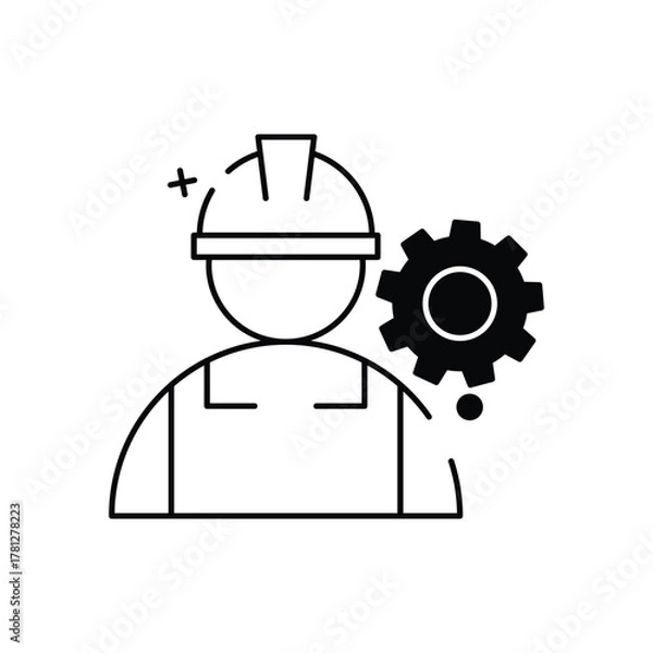 Obraz IT Engineering vector icon