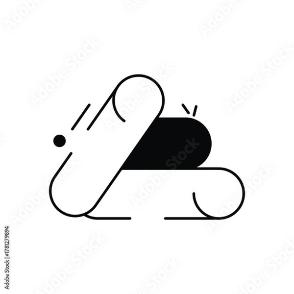 Obraz Material vector icon