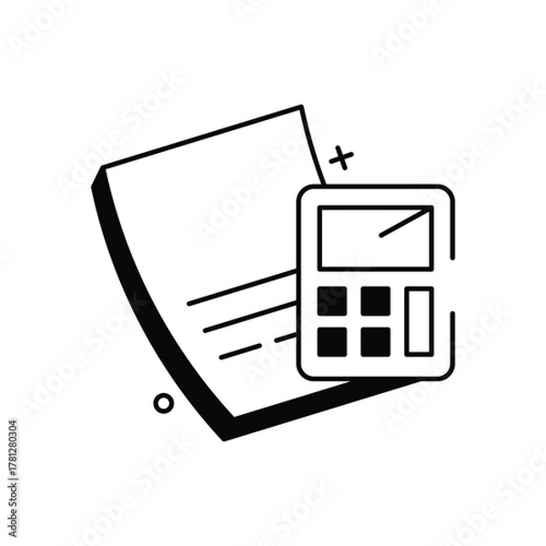 Obraz Calculation vector icon